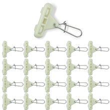 Load image into Gallery viewer, 10PCS Stainless Steel Heavy Duty Lead Weight Swivel with Double Safety Snap Weight Clip for Catfish Rig / Braided Line Lure Triangle Plastic Snap