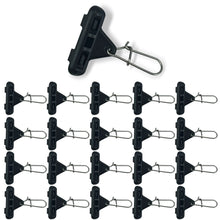 Load image into Gallery viewer, 10PCS Stainless Steel Heavy Duty Lead Weight Swivel with Double Safety Snap Weight Clip for Catfish Rig / Braided Line Lure Triangle Plastic Snap