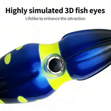 Load image into Gallery viewer, 40G/60G Gourd Shape Fast Sinking Jig Low Resistance Long Cast Bionic Peanut Squid Glow in Dark Lure Sea Boat Fishing Jigging Bait