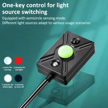 Load image into Gallery viewer, Smart Motion Sensor Bait Changing Light for Night Fishing LED Hand Wave Sensor Red and White Dual Light Lamp 360° Adjustable Gooseneck Fishing Accessory