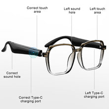 Load image into Gallery viewer, XG92 Smart Audio Bluetooth Glasses Calls Music AI Translation Ultra Long Battery Life Cycling Sunglasses Type-C Charging