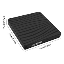 Load image into Gallery viewer, Portable External Optical Drive for Laptop Universal Zebra Pattern DVD Burner USB 3.0 Type-C Mobile CD/DVD Drive