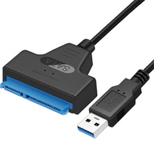 Load image into Gallery viewer, 2.5" SSD Hard Drive Cable SATA to USB Easy Drive Cable USB 3.0 High-Speed Transfer Cable Laptop Notebook Hard Drive Connection Adapter Cord