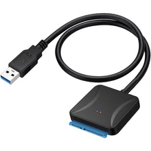 Load image into Gallery viewer, 2.5"/3.5" SATA to USB 3.0 Hard Drive Data Cable SSD Hard Drive Adapter Cord High-Speed Transfer Easy Drive Cable for Laptop Notebook