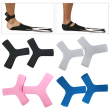 Load image into Gallery viewer, 1 Pair Full Silicone Fin Fixing Strap Elastic Triangle Buckle Non-slip Anti-lost Diving Flipper Auxiliary Strap Diving Gear