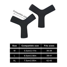 Load image into Gallery viewer, 1 Pair Full Silicone Fin Fixing Strap Elastic Triangle Buckle Non-slip Anti-lost Diving Flipper Auxiliary Strap Diving Gear