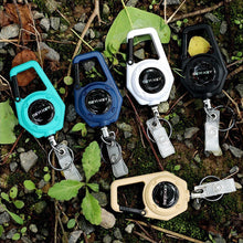Load image into Gallery viewer, Retractable Key Holder with Hook High-elasticity Anti-loss Easy Pull for Outdoor Hiking Camping and Fishing