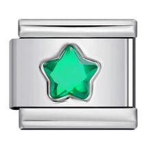Load image into Gallery viewer, Colorful Five-Pointed Star Personalized Diy Stainless Steel Charm Bracelet 9mm Fashion Jewelry Accessories Supplies