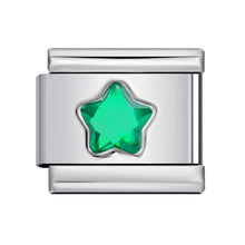 Load image into Gallery viewer, Colorful Five-Pointed Star Personalized Diy Stainless Steel Charm Bracelet 9mm Fashion Jewelry Accessories Supplies