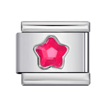 Load image into Gallery viewer, Colorful Five-Pointed Star Personalized Diy Stainless Steel Charm Bracelet 9mm Fashion Jewelry Accessories Supplies