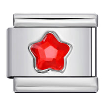 Load image into Gallery viewer, Colorful Five-Pointed Star Personalized Diy Stainless Steel Charm Bracelet 9mm Fashion Jewelry Accessories Supplies