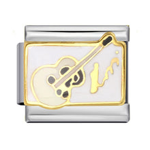 Load image into Gallery viewer, Personalized Diy Stainless Steel Charm Bracelet 9mm Music Guitar Piano Beads Fashion Jewelry Accessories