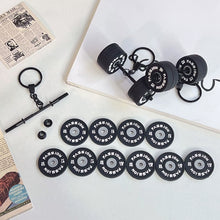 Load image into Gallery viewer, Detachable 3D Barbell Dumbbell Keychain Sports Fitness Car Key Ring Bag Charm Accessories Creative Gym Gift For Men Women