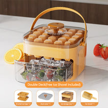 Load image into Gallery viewer, Large Capacity 50 Cube Ice Mold Easy Press Lid Double Layer Food Grade Reusable Ice Maker Kitchen Gadgets Tools