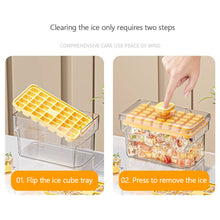 Load image into Gallery viewer, 68/34 Grids Large Capacity Ice Cube Tray Food Grade Easy Press Ice Mould With Lid Storage Home Freezer Accessories