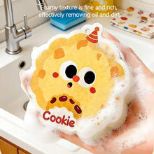 Load image into Gallery viewer, Cute Hot Dogs Cookies Design Cartoon Pulp Cotton Cleaning Sponge Bleach Cloth Dish Sponge Kitchen Rags Tools