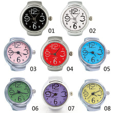 Load image into Gallery viewer, New Creative Fashion Lady Girl Steel Round Elastic Quartz Finger Ring Watch