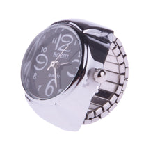 Load image into Gallery viewer, New Creative Fashion Lady Girl Steel Round Elastic Quartz Finger Ring Watch