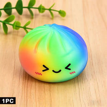 Load image into Gallery viewer, Stress Relief Squeeze Fun Soft Gel Venting Bun With Steaming Basket Hand-Squeeze Soft Gel Squeezing Toy For Adults And Children