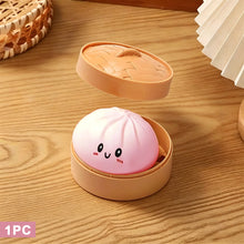 Load image into Gallery viewer, Stress Relief Squeeze Fun Soft Gel Venting Bun With Steaming Basket Hand-Squeeze Soft Gel Squeezing Toy For Adults And Children