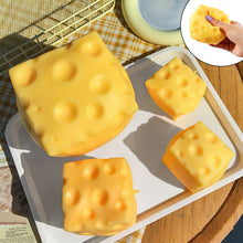 Load image into Gallery viewer, Soft 6/7/10cm Cheese Slow Rise Squishy Moldable Stress Relief Toy for Adults & Kids Non-Stick Mochi Fidget Office Desk Anxiety Gadget