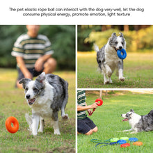 Load image into Gallery viewer, TPR Spiky Ring Dog Toy Squeaky Chew Toy for Large Breed Dogs Durable Teeth Cleaning Massage Toy Heavy Duty Interactive Puppy Biting Ring