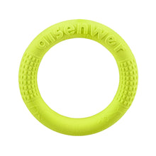 Load image into Gallery viewer, Dog Agility Flying Ring Toy for Medium Large Dogs Soft Chew Resistant Bite Proof Outdoor Park Water Beach Interactive Pet Training Flying Ring