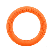 Load image into Gallery viewer, Dog Agility Flying Ring Toy for Medium Large Dogs Soft Chew Resistant Bite Proof Outdoor Park Water Beach Interactive Pet Training Flying Ring