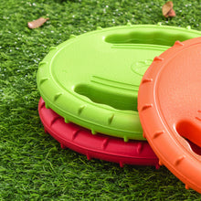 Load image into Gallery viewer, Floating Dog Flying Disc Toy Interactive Pet Flyer Throwing Disc for Outdoor Beach Pool Fetch Durable Easy Grip Steering Wheel Design for Medium Large Dogs