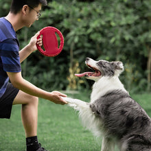 Load image into Gallery viewer, Floating Dog Flying Disc Toy Interactive Pet Flyer Throwing Disc for Outdoor Beach Pool Fetch Durable Easy Grip Steering Wheel Design for Medium Large Dogs