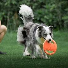 Load image into Gallery viewer, Floating Dog Flying Disc Toy Interactive Pet Flyer Throwing Disc for Outdoor Beach Pool Fetch Durable Easy Grip Steering Wheel Design for Medium Large Dogs