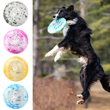 Load image into Gallery viewer, Dog Flying Disc 18cm 22cm Floating Bite Resistant Toy Waterproof Soft for Medium Large Dogs Outdoor Fetch Training Beach Pool Toy Pet Agility Equipment