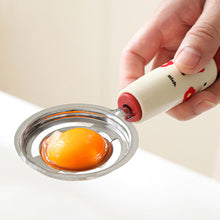 Load image into Gallery viewer, Dopamine Kitchen Baby Food Tool Stainless Steel Egg Yolk Separator Mesh Sieve Filter Spoon Complementary Food Utensils