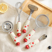 Load image into Gallery viewer, Dopamine Kitchen Baby Food Tool Stainless Steel Egg Yolk Separator Mesh Sieve Filter Spoon Complementary Food Utensils