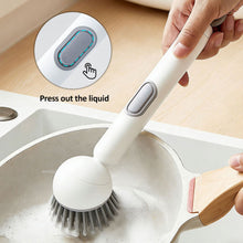 Load image into Gallery viewer, Adjustable Long Handle Dish Brush With Soap Dispenser Multifunctional Kitchen Cleaning Brush For Pot Pan Sink Dishwashing