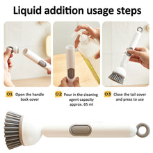 Load image into Gallery viewer, Adjustable Long Handle Dish Brush With Soap Dispenser Multifunctional Kitchen Cleaning Brush For Pot Pan Sink Dishwashing