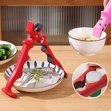 Load image into Gallery viewer, 3 In 1 Silicone Anti Scald Clip Non Slip Heat Resistant Plate Bowl Pot Lifter Kitchen Anti-hot Holder Accessories