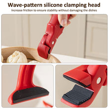 Load image into Gallery viewer, 3 In 1 Silicone Anti Scald Clip Non Slip Heat Resistant Plate Bowl Pot Lifter Kitchen Anti-hot Holder Accessories