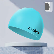 Load image into Gallery viewer, Silicone Waterproof Swimming Cap Solid Color Enlarged Swimming Cap Bathing Caps Beach Swimming Snorkeling Suits Supplies