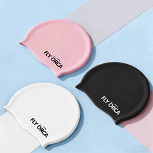 Load image into Gallery viewer, Silicone Waterproof Swimming Cap Solid Color Enlarged Swimming Cap Bathing Caps Beach Swimming Snorkeling Suits Supplies