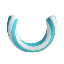 Load image into Gallery viewer, U Shaped Striped PVC Inflatable Swimming Ring Arch Pool Float For Summer Beach Water Party Supplies