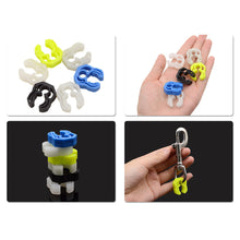 Load image into Gallery viewer, Luminous Quick Release Diving Pipe Clamp Hose Fixed Hook BCD Diving Accessories