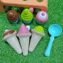 Load image into Gallery viewer, Wheat Straw Ice Cream Kids Beach Toy Set Eco Friendly Play Sand Tools Outdoor Kid Game Toy Gifts