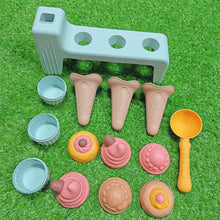 Load image into Gallery viewer, Wheat Straw Ice Cream Kids Beach Toy Set Eco Friendly Play Sand Tools Outdoor Kid Game Toy Gifts