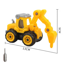 Load image into Gallery viewer, Construction Vehicle Cake Topper Excavator Crane Tractor Cake Decoration For Boys Birthday Baby Shower Party