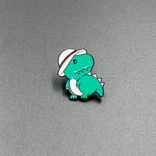 Load image into Gallery viewer, Cute Animal Enamel Pin Fox Cat Dinosaur Frog Lapel Badge Bag Clothing Accessory Garmnt DIY Supplies Gift