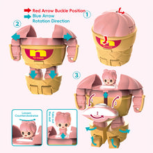 Load image into Gallery viewer, Creative Educational Deformation Robot Toy for Kids Food Simulation Hamburger Model Action Figure with Movable Parts for Boys & Girls Gift