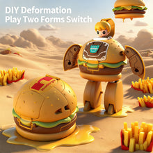 Load image into Gallery viewer, Creative Educational Deformation Robot Toy for Kids Food Simulation Hamburger Model Action Figure with Movable Parts for Boys & Girls Gift