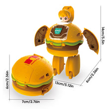 Load image into Gallery viewer, Creative Educational Deformation Robot Toy for Kids Food Simulation Hamburger Model Action Figure with Movable Parts for Boys & Girls Gift