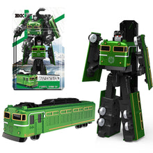 Load image into Gallery viewer, Alloy Transforming Robot Toy for Boys 2-in-1 Convertible Train Construction Vehicle Deformation Car Action Figure Diecast Gift Kids